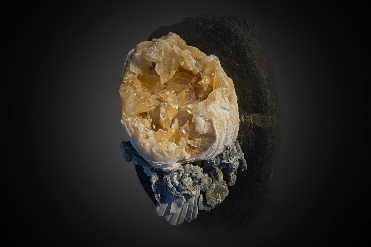Crystal - Deep Charcoal Background